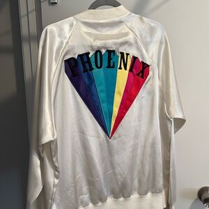 American Apparel size L Phoenix white commemorative tour jacket